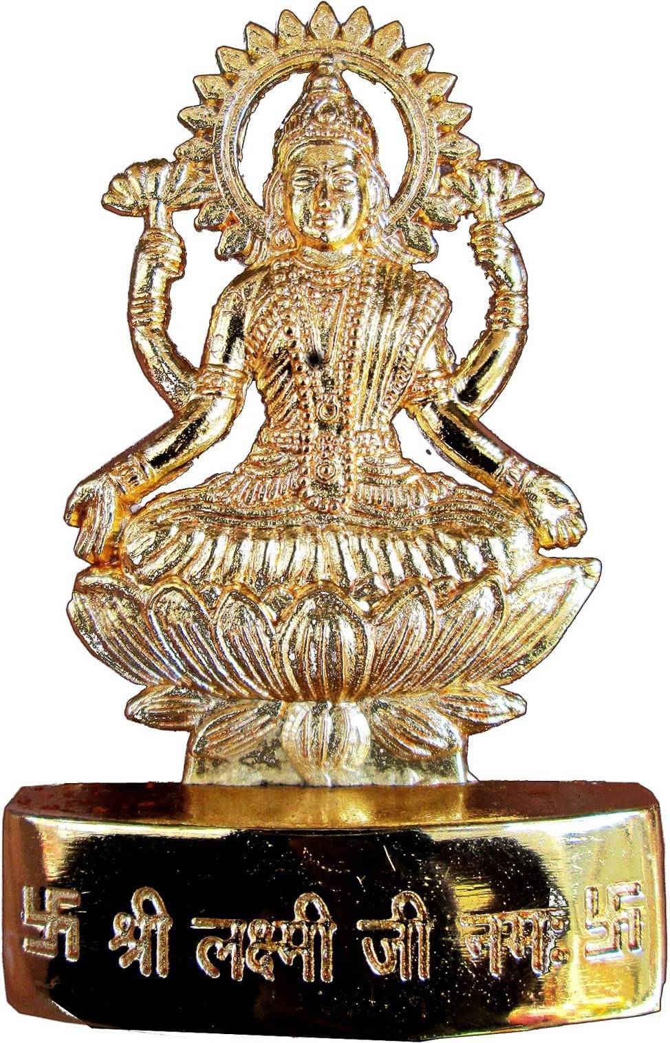 Shri Astha Vinayak Polyresin Goddess Laxmi Idol ( 12 cm ) Shri Astha Vinayak Polyresin Goddess Laxmi Idol ( 12 cm )