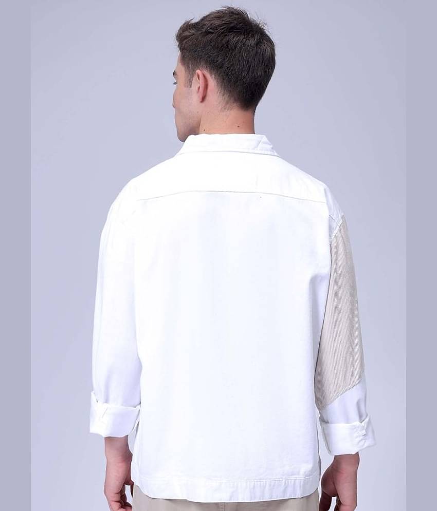 The Indian Garage Co. Cotton Men's Casual Jacket - White ( Pack of 1 )