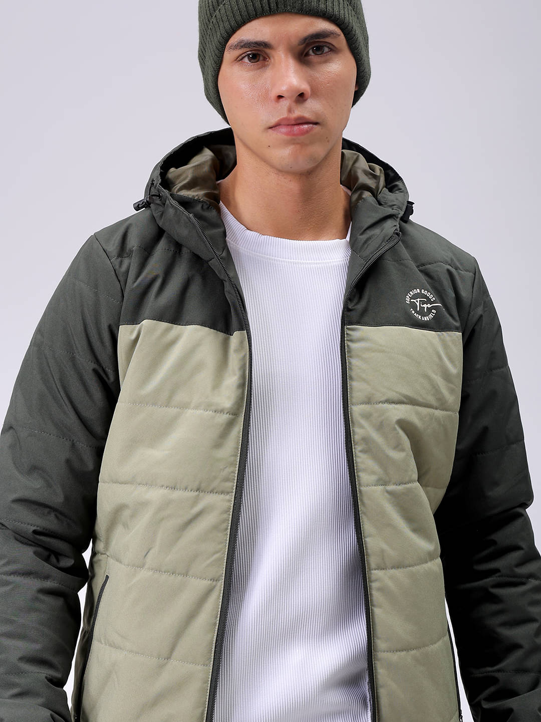 The Indian Garage Co. Polyester Men's Quilted & Bomber Jacket - Green ( Pack of 1 ) The Indian Garage Co. Polyester Men's Quilted & Bomber Jacket - Green ( Pack of 1 )