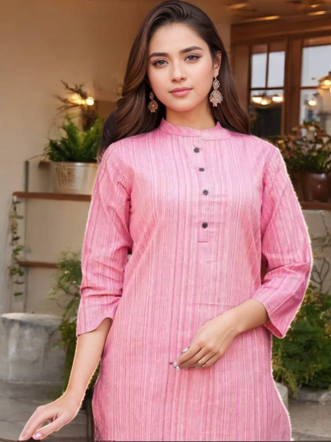 VINHSCAPE Pack of 1 Cotton Embroidered A-line Women's Kurti - ( Multicolor ) VINHSCAPE Pack of 1 Cotton Embroidered A-line Women's Kurti - ( Multicolor )