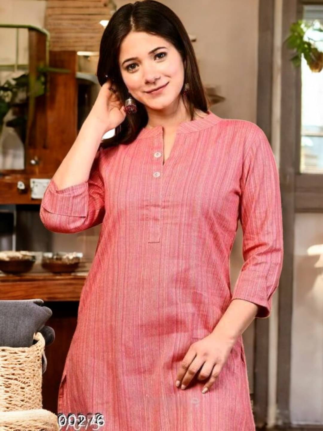 VINHSCAPE Pack of 1 Cotton Embroidered A-line Women's Kurti - ( Multicolor ) VINHSCAPE Pack of 1 Cotton Embroidered A-line Women's Kurti - ( Multicolor )