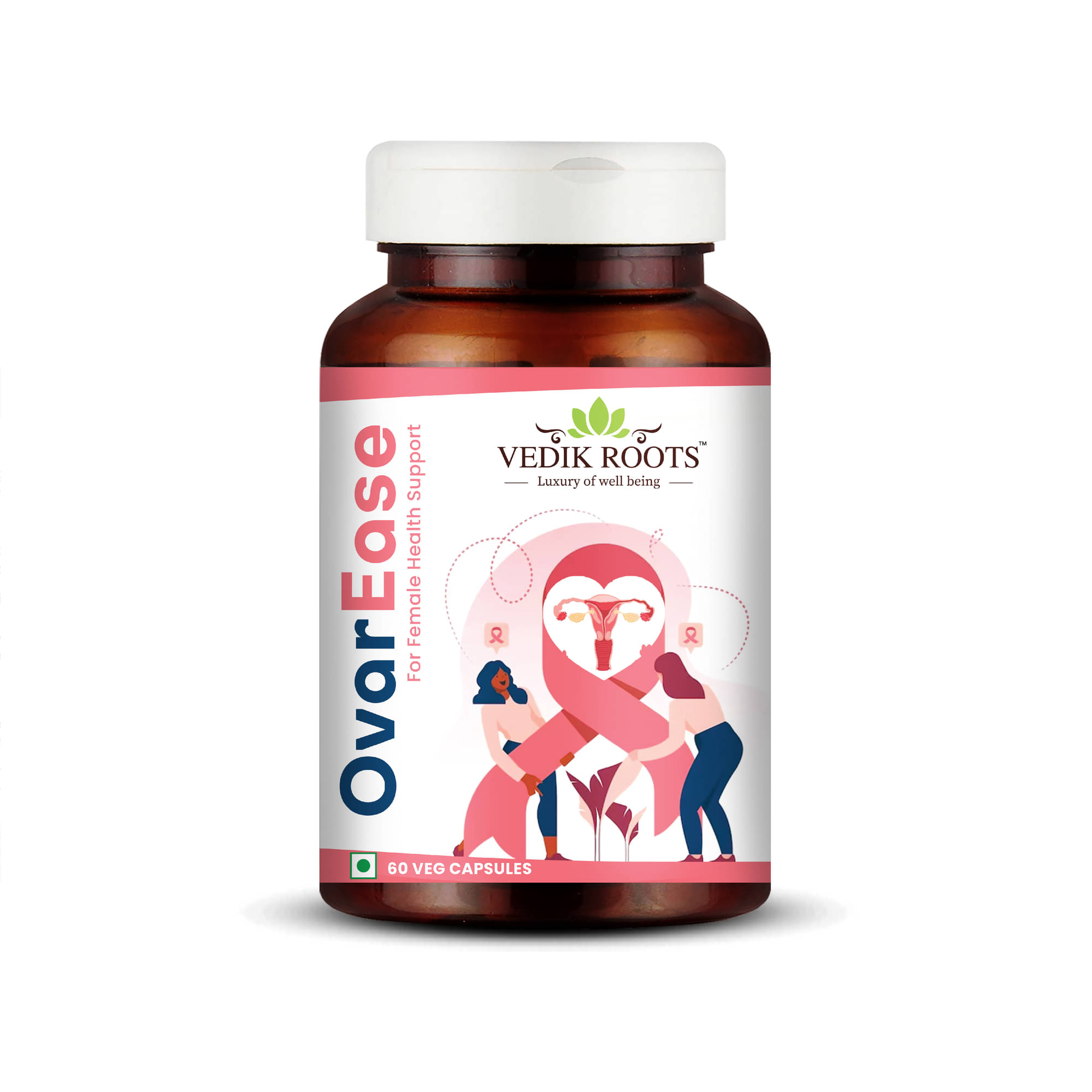     			Vedikroots PCOS Ayurvedic Capsule For Women Regulate Menstrual Cycles Hormone Balance PCOS 60 No.s