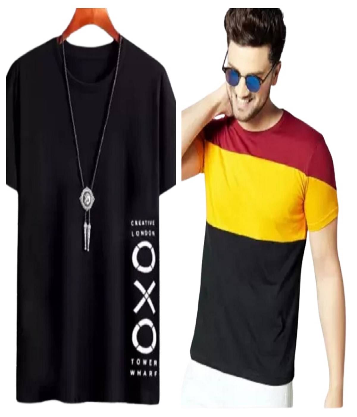 attitude start of fashion Polyester Regular Fit Colorblock Half Sleeves Men's Round T-Shirt - Maroon ( Pack of 2 )     			attitude start of fashion Polyester Regular Fit Colorblock Half Sleeves Men's Round T-Shirt - Maroon ( Pack of 2 )