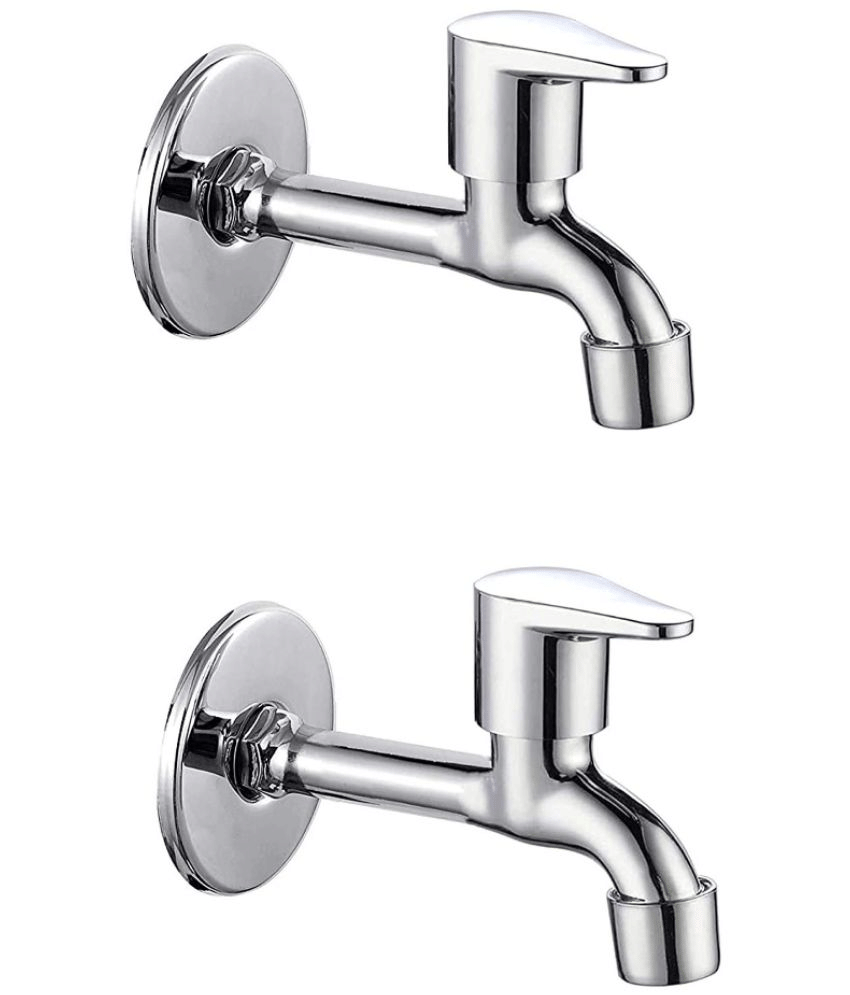 Bathfax FUSION STAINLESS STEEL LONG BIB TAP (PACK OF 2) Steel Bathroom Tap (Bib Cock)