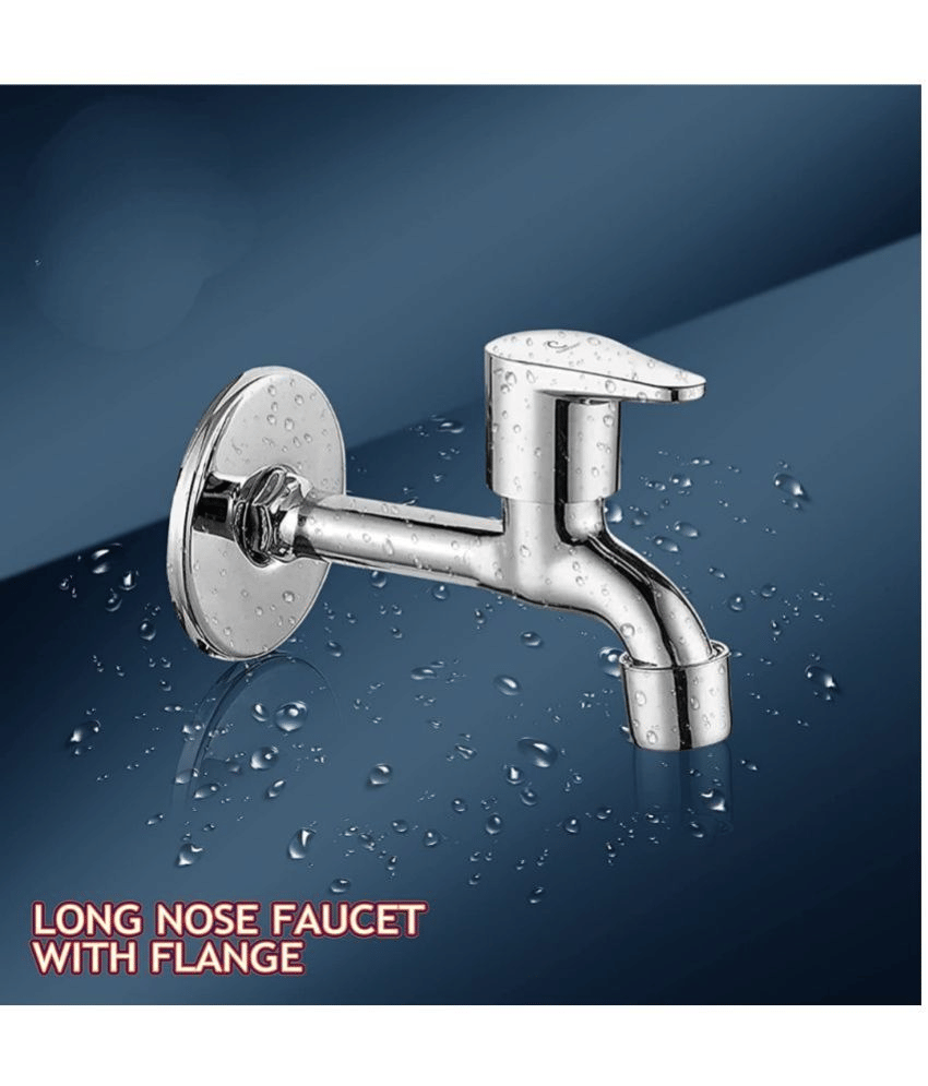 Bathfax STAINLESS STEEL LONG BIB TAP (PACK OF 1) Steel Kitchen Taps Fusion