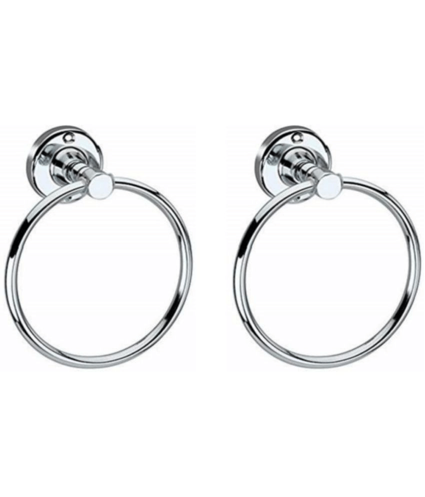 Bathfax - Towel Hanger S.S Heavy Oval 2pcs Bathfax - Towel Hanger S.S Heavy Oval 2pcs