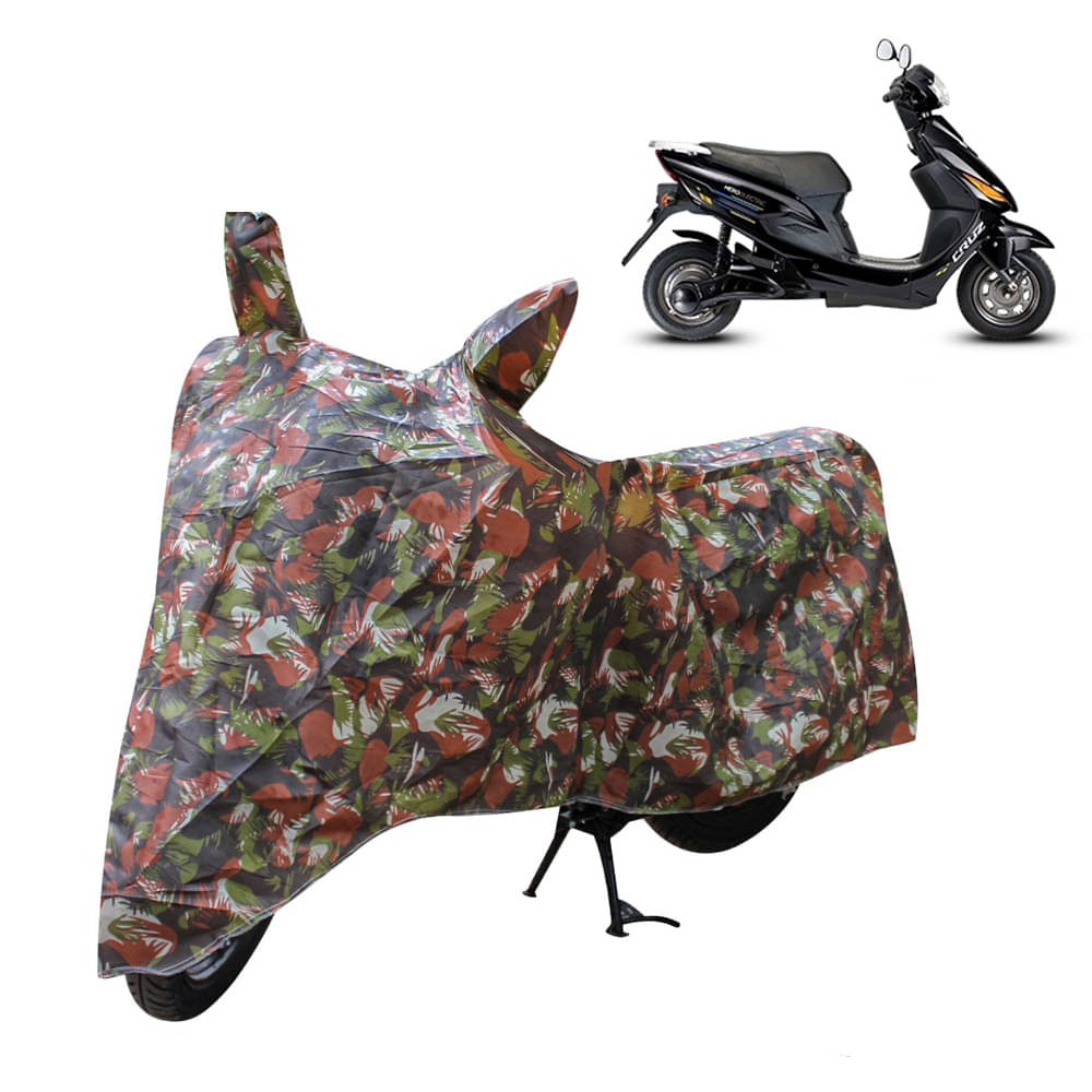 CARNEST Bike Body Cover for Hero Electric Cruz ( Pack of 1 ) , Jungle CARNEST Bike Body Cover for Hero Electric Cruz ( Pack of 1 ) , Jungle