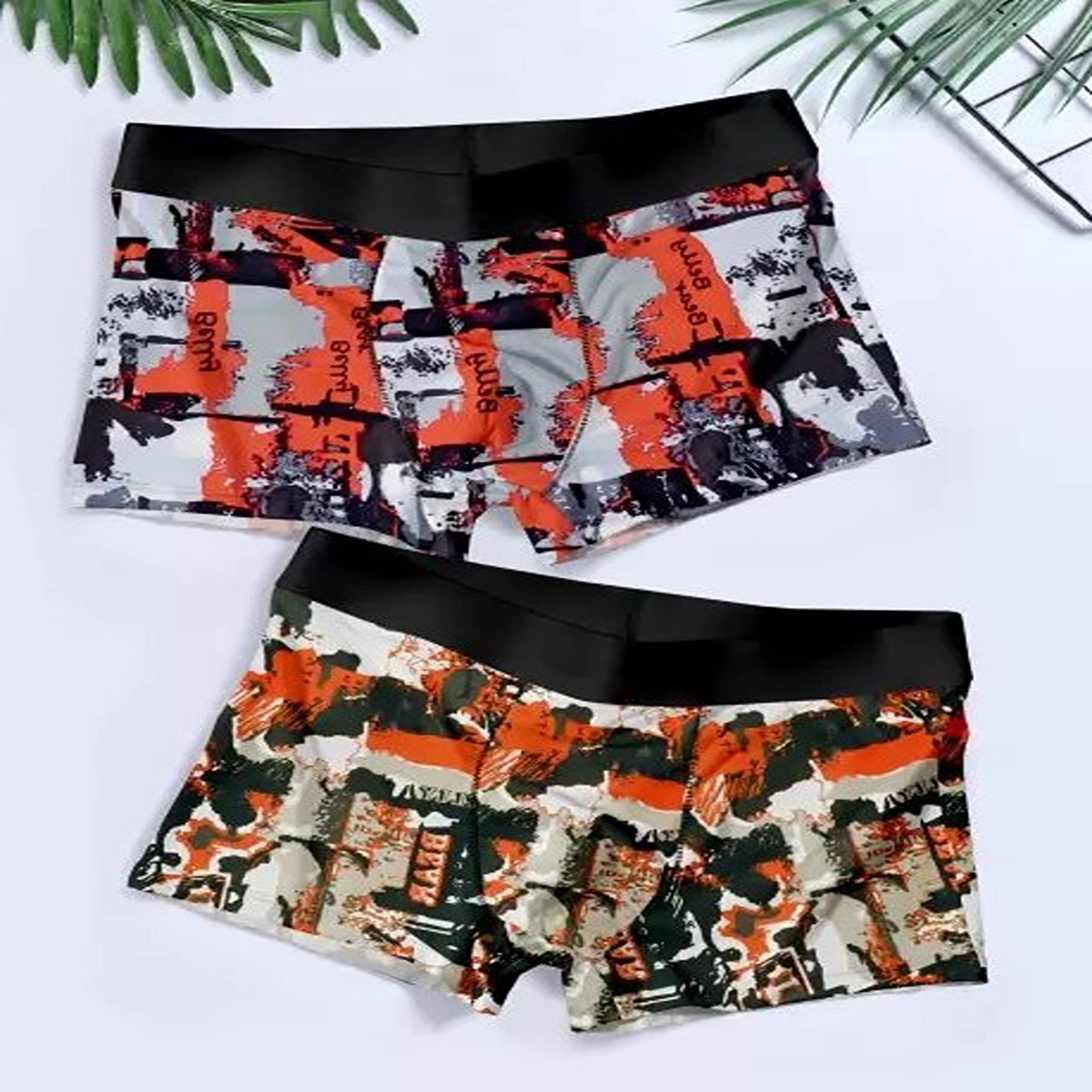Cavenders Pack of 2 Nylon Trunks For Men's ( Multicolor )
