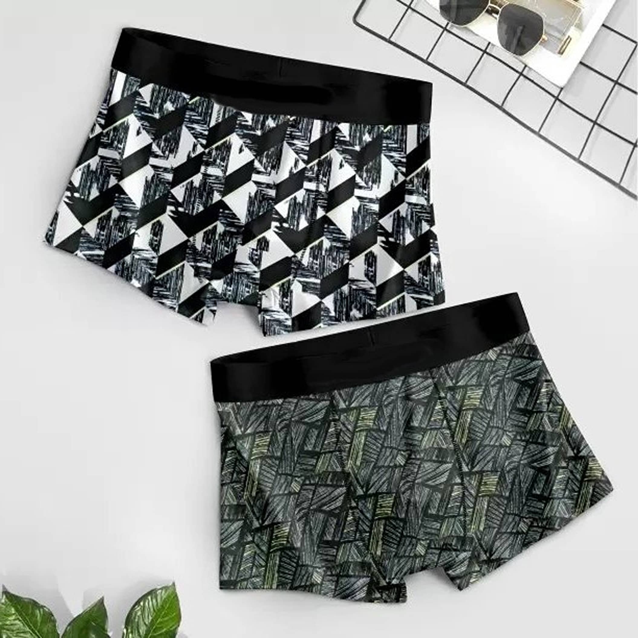 Cavenders Pack of 2 Nylon Trunks For Men's ( Multicolor )
