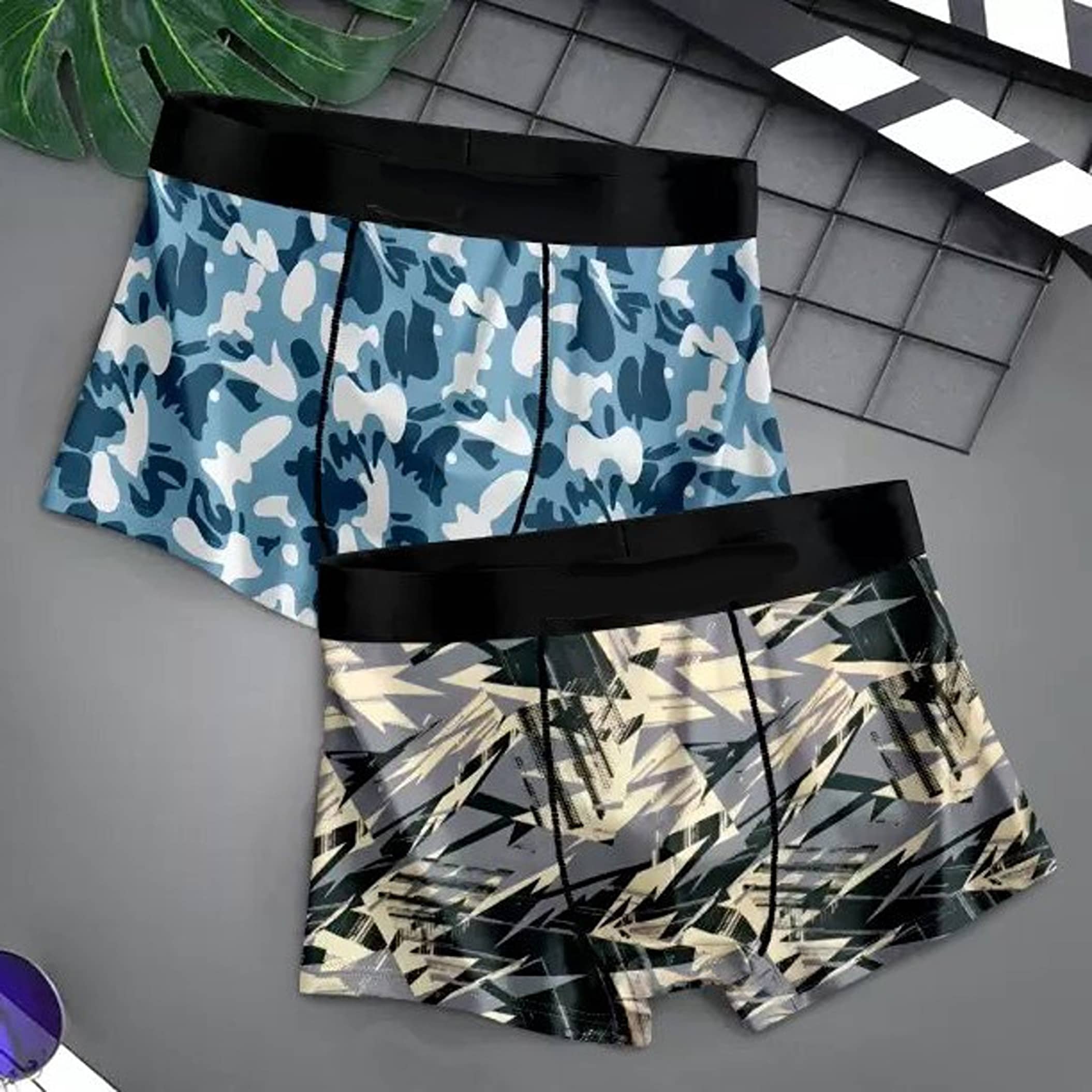 Cavenders Pack of 2 Nylon Trunks For Men's ( Multicolor )