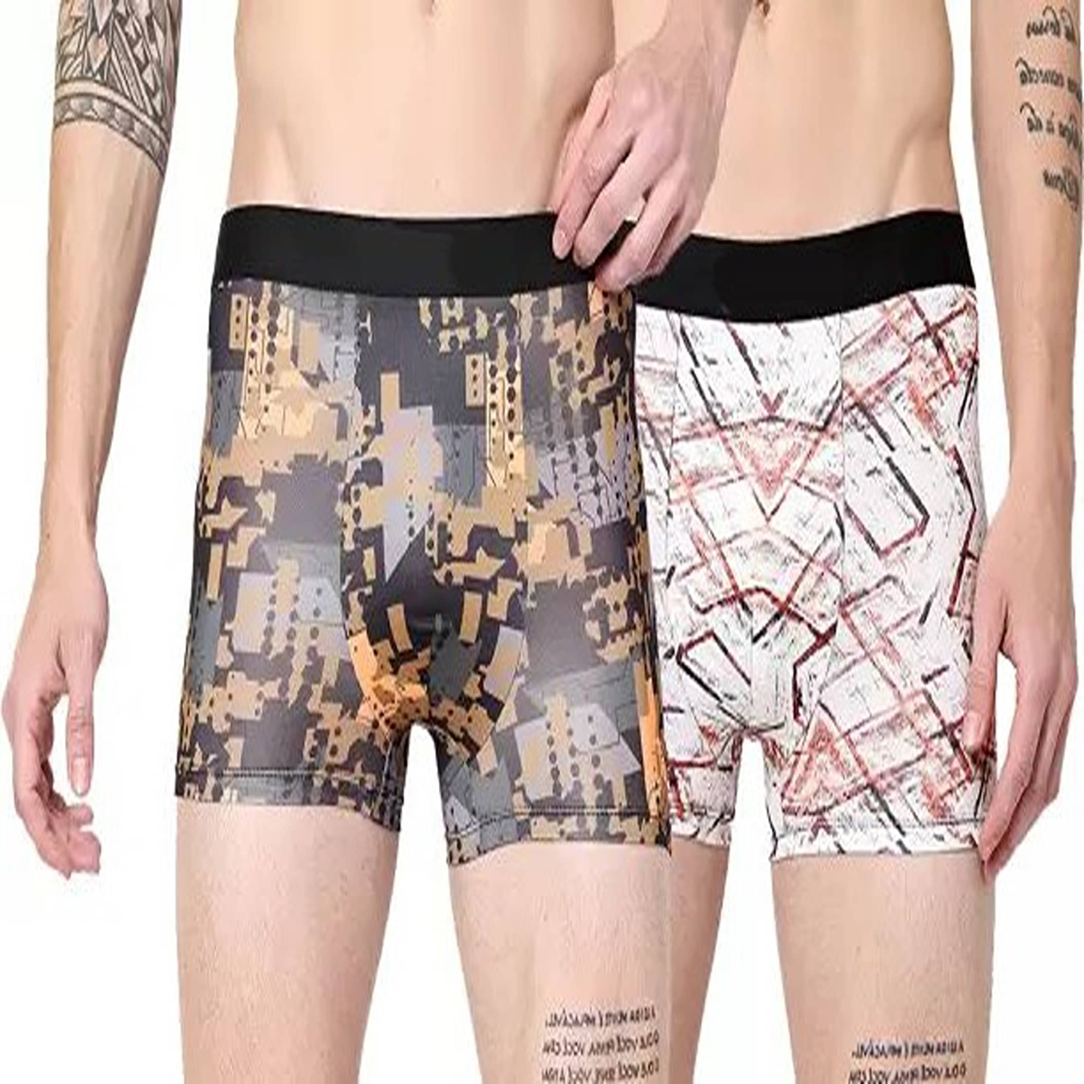 Cavenders Pack of 2 Nylon Trunks For Men's ( Multicolor )
