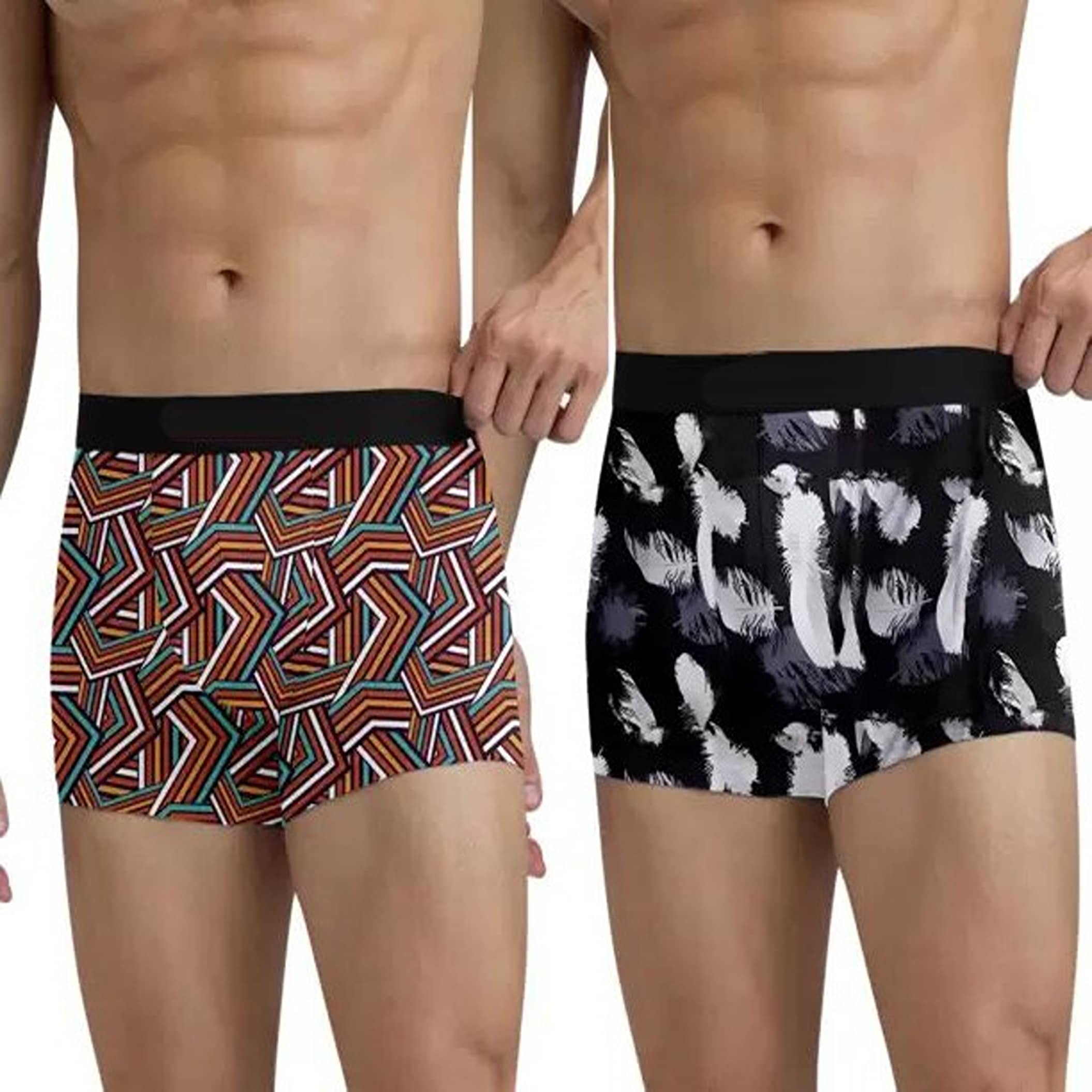Cavenders Pack of 2 Nylon Trunks For Men's ( Multicolor )