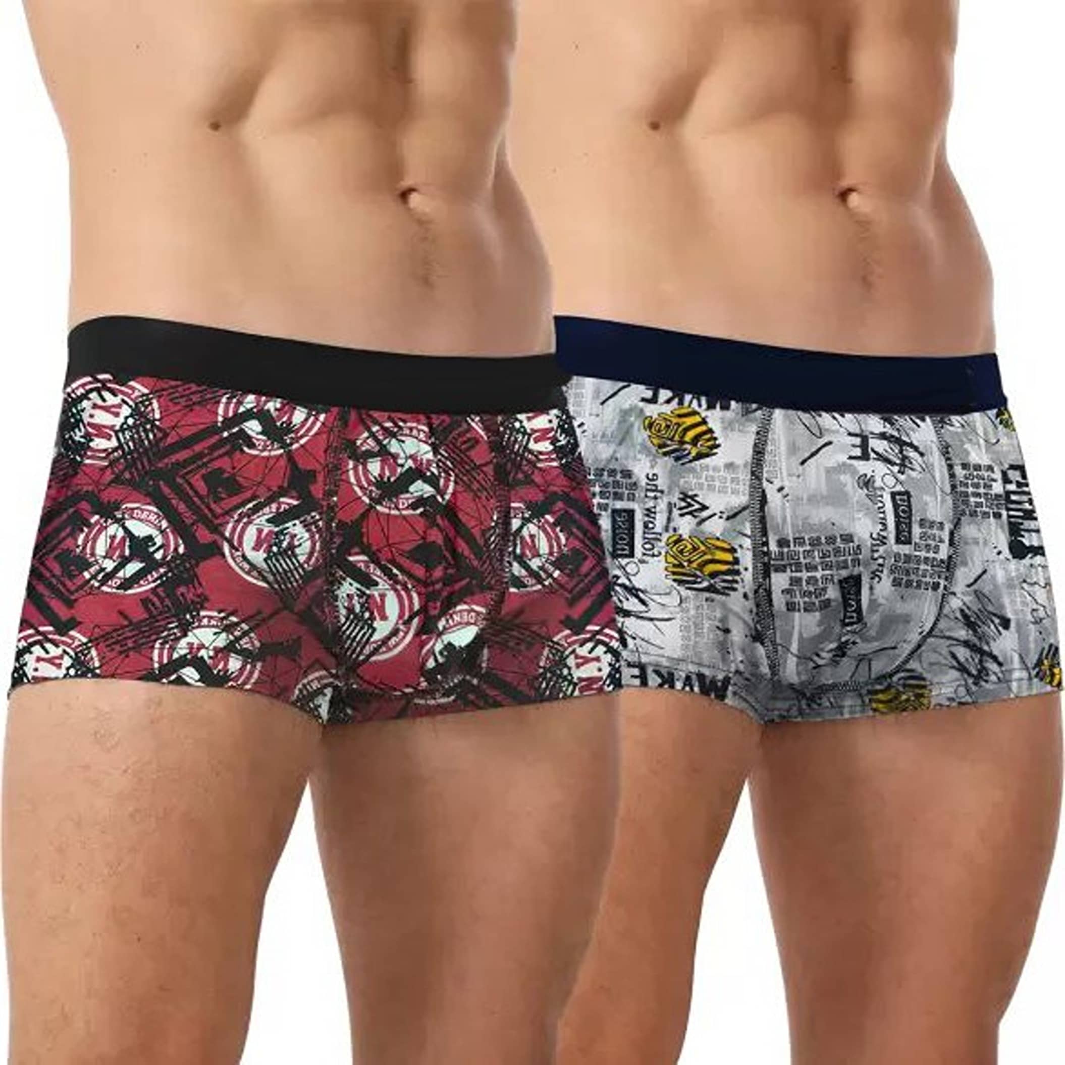 Cavenders Pack of 2 Nylon Trunks For Men's ( Multicolor )