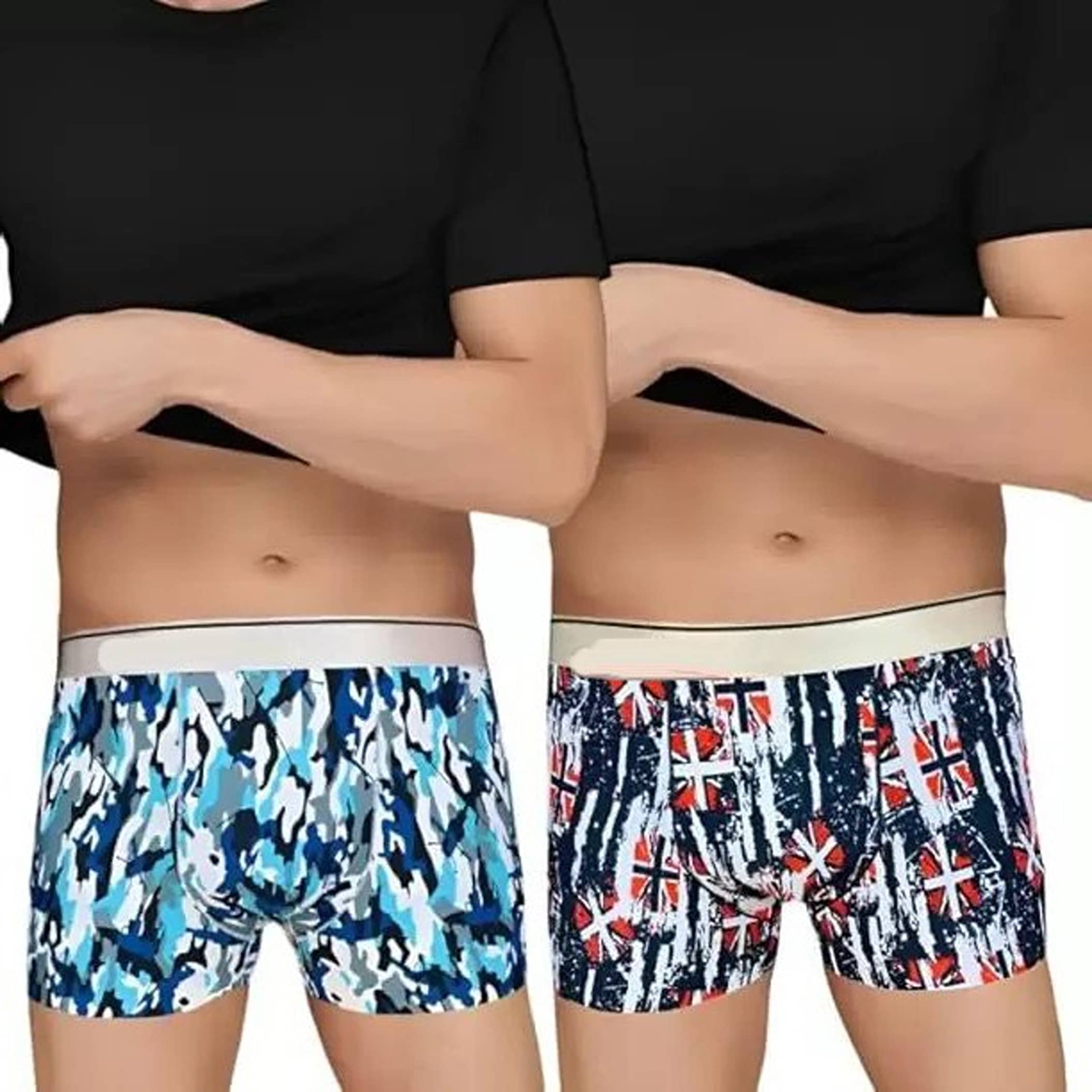 Cavenders Pack of 2 Nylon Trunks For Men's ( Multicolor )