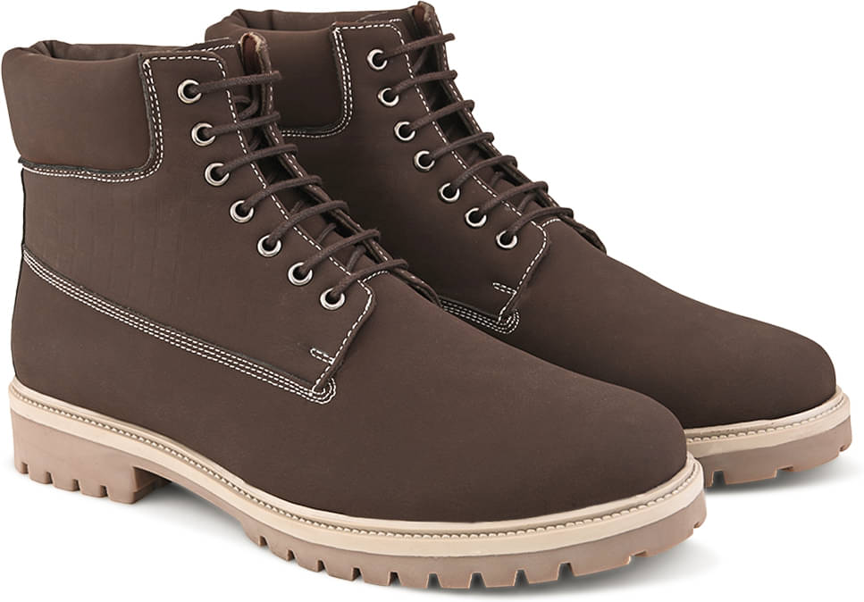     			Fentacia Brown Men's Casual Boots