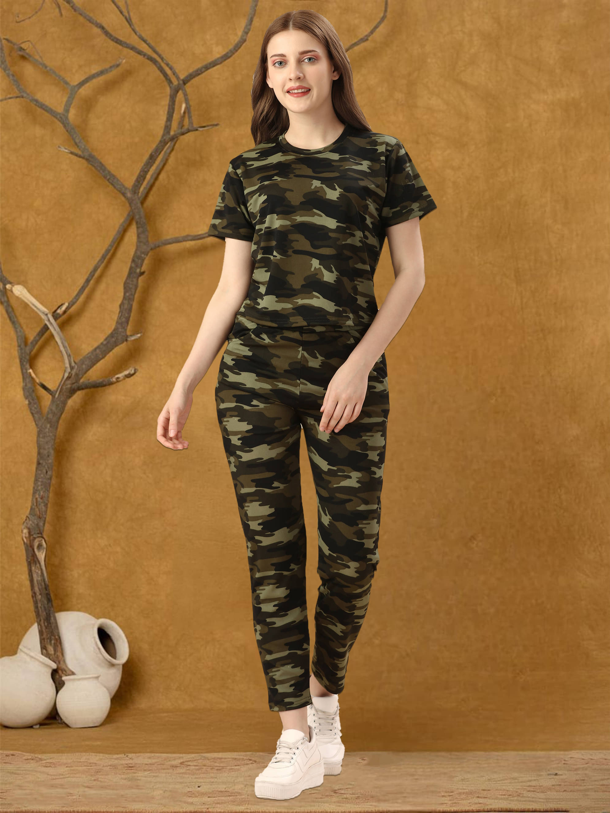     			INFRIM Multi Color Cotton Blend Printed Tracksuit - Pack of 1