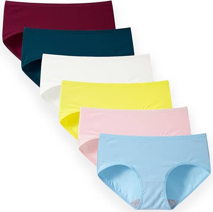 Louis Craft Pack of 6 Cotton Hipster For Women ( Multicolor3 )