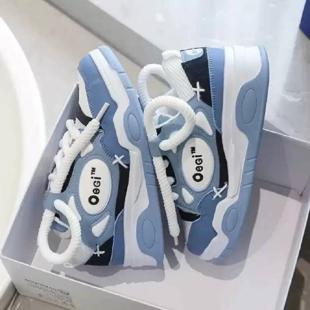     			PM Traders Ogiy Retro shoes For Men Blue Men's Sneakers