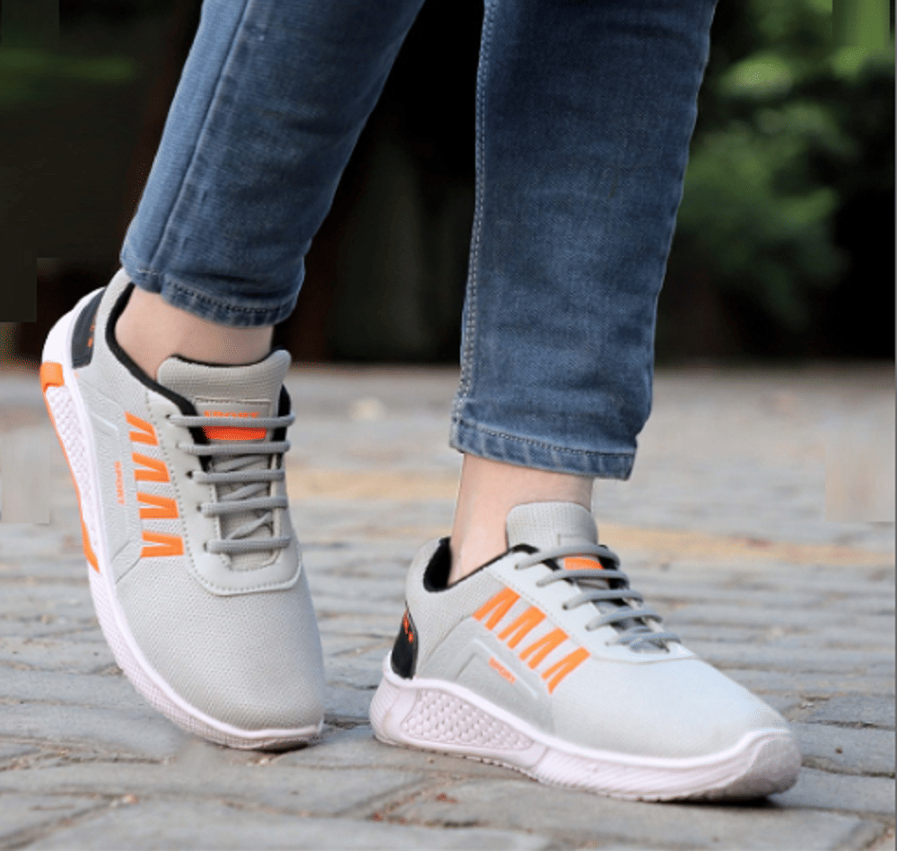     			PM Traders Sneakers For Men Grey Men's Sneakers