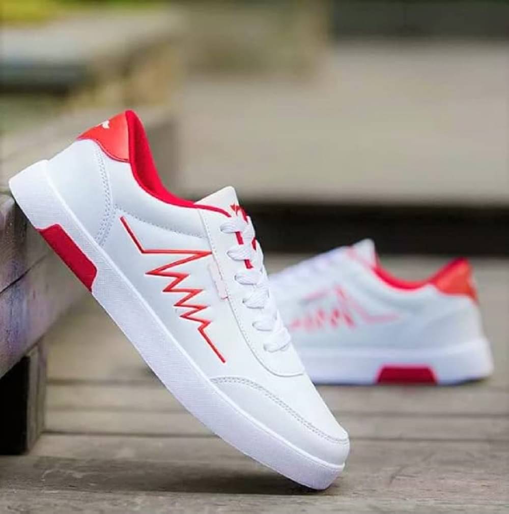     			PM Traders Sneakers For Men Red Men's Sneakers