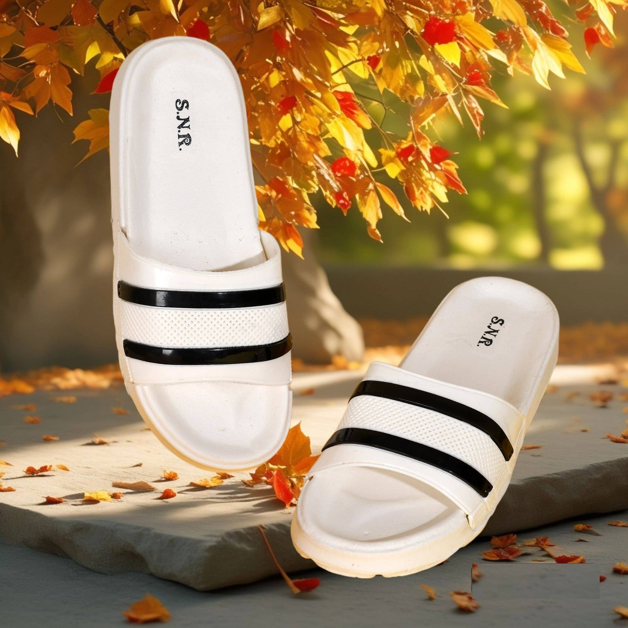     			PM Traders - White Men's Floater Sandals