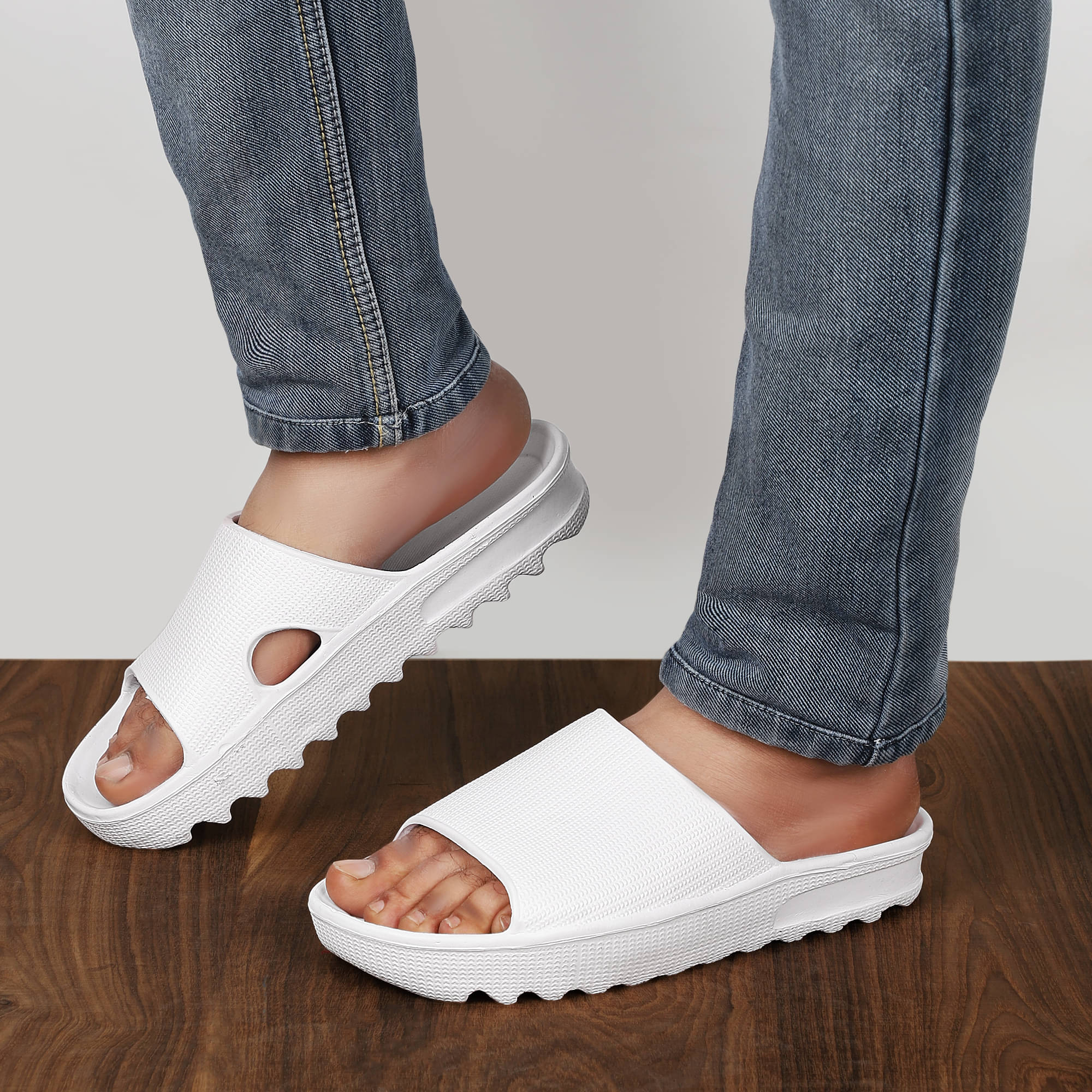 PM Traders - White Men's Floater Sandals PM Traders - White Men's Floater Sandals