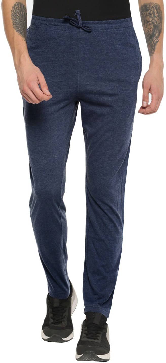 Reoutlook Blue Cotton Blend Men's Trackpants ( Pack of 1 ) - Track Pants | Buy online on ZillyBuy