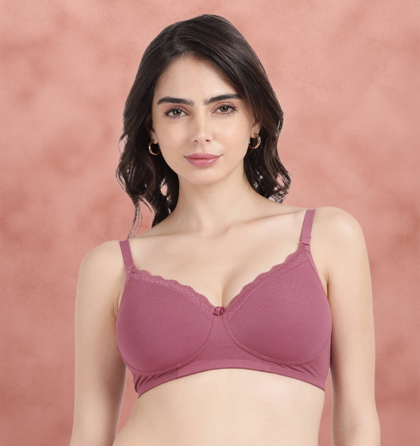     			Susie Pack of 1 Cotton Lightly Padded T-Shirt Bra For Women ( Pink )