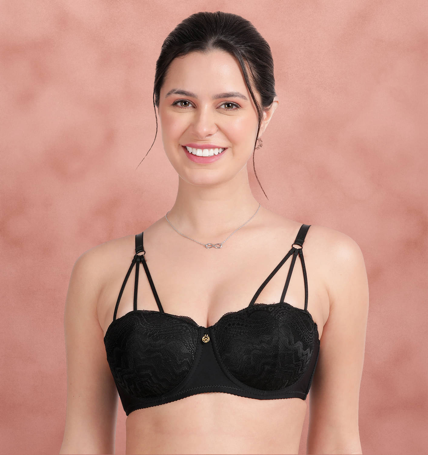 Susie Pack of 1 Nylon Lightly Padded T-Shirt Bra For Women ( Black ) Susie Pack of 1 Nylon Lightly Padded T-Shirt Bra For Women ( Black )
