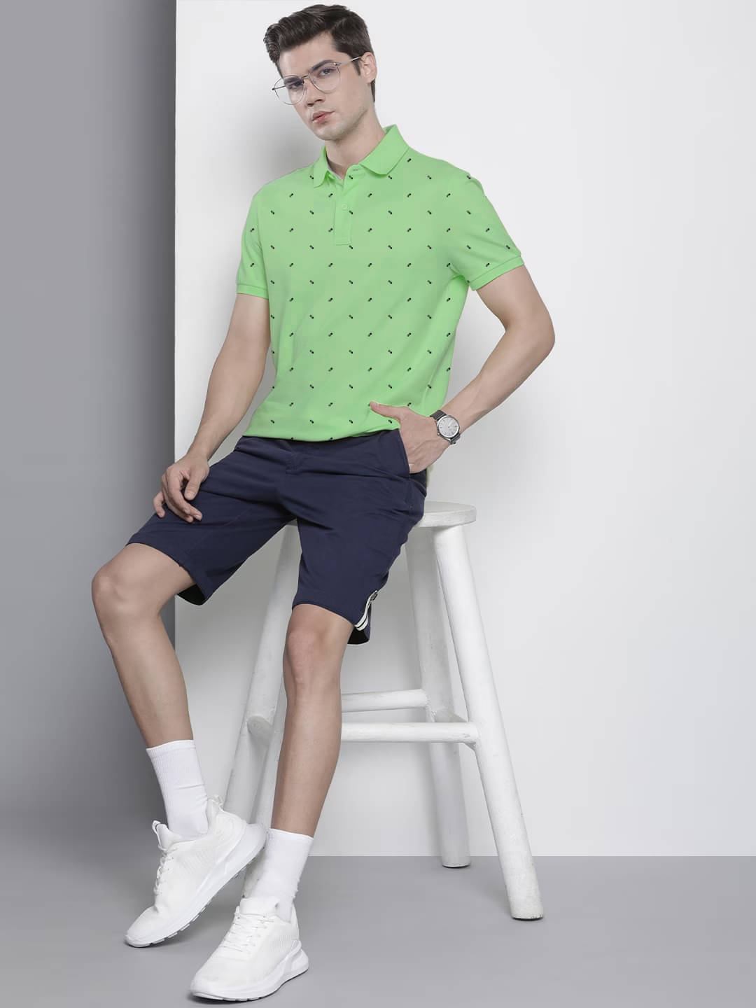 AIN6 Pack of 1 Cotton Blend Regular Fit Printed Half Sleeves Men's Polo T Shirt ( Sea Green ) AIN6 Pack of 1 Cotton Blend Regular Fit Printed Half Sleeves Men's Polo T Shirt ( Sea Green )