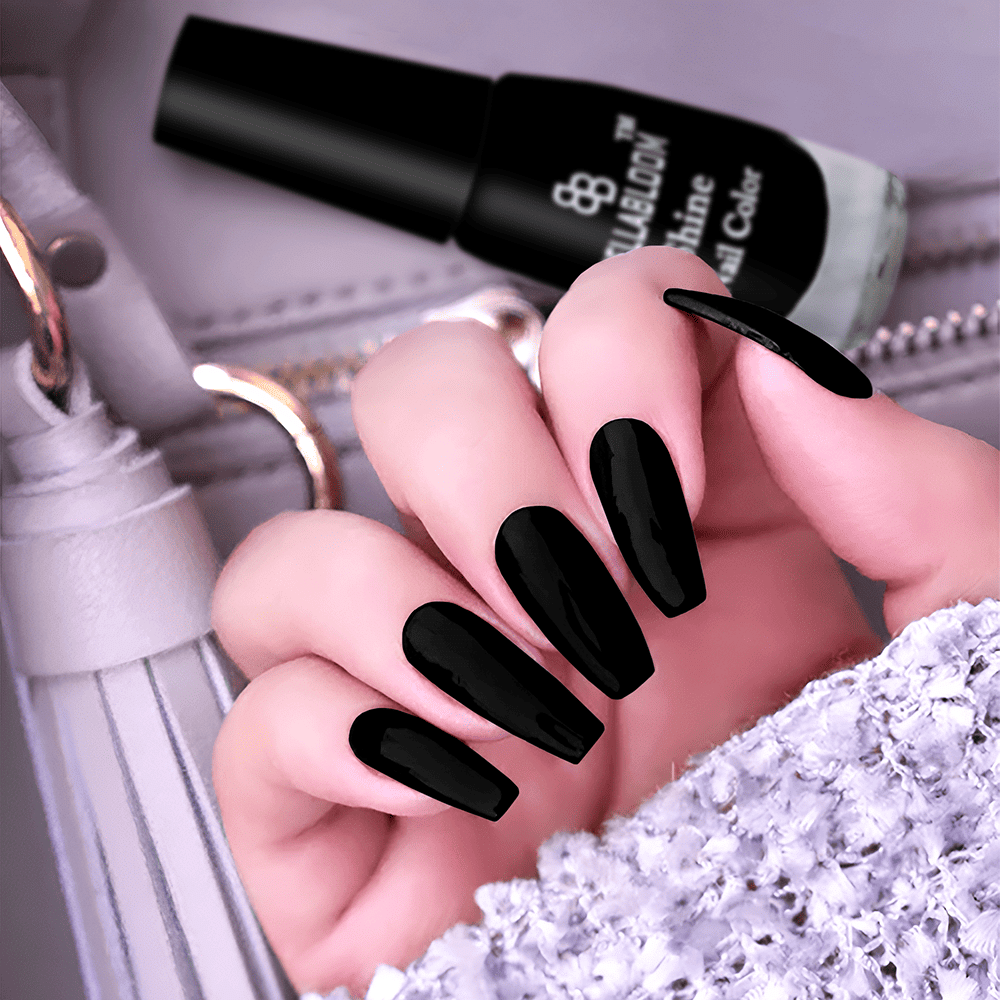     			BELLABLOOM Black Glossy Nail Polish 5 ( Pack of 1 )