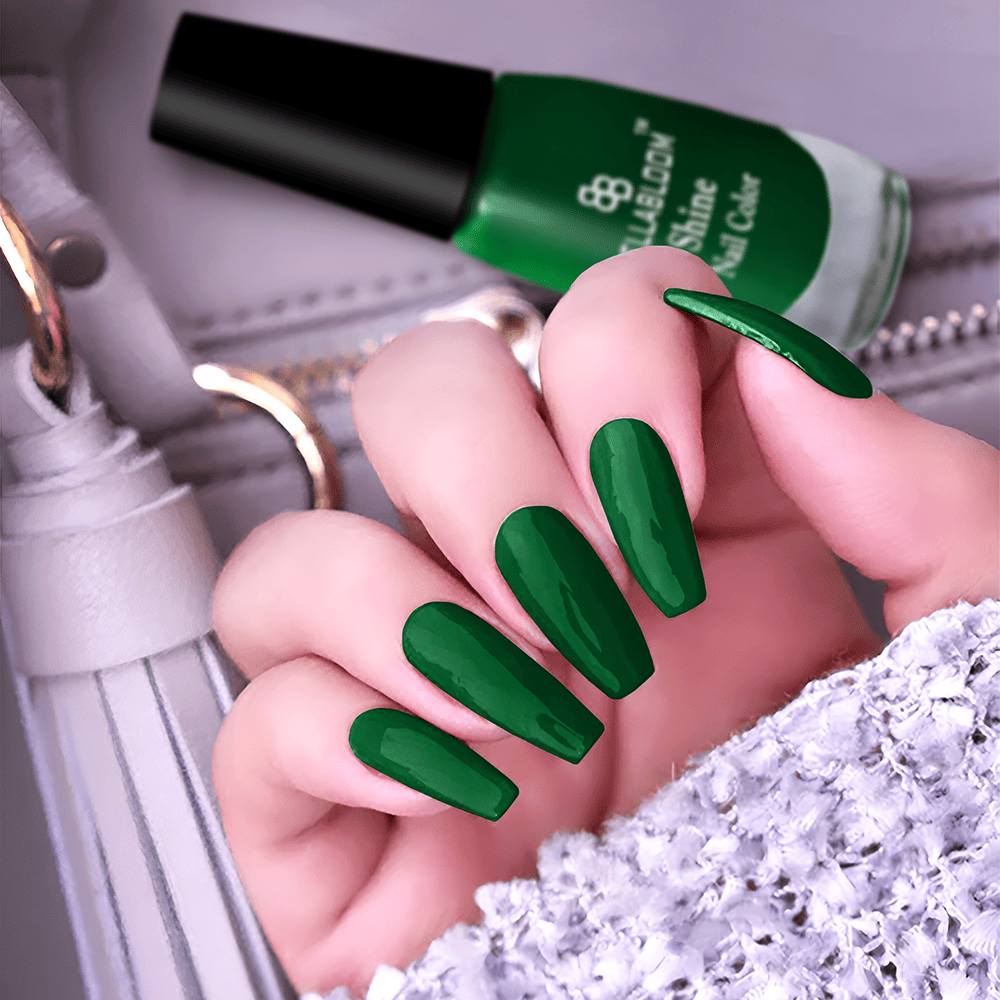     			BELLABLOOM Mystique Green Glossy Nail Polish 5 ( Pack of 1 )