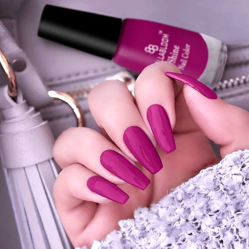     			BELLABLOOM Wine Glossy Nail Polish 5 ( Pack of 1 )