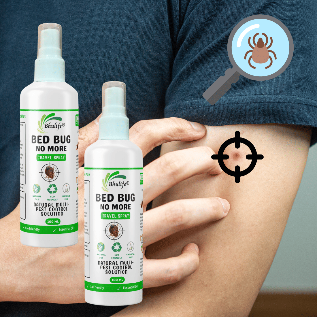 Bhulife Bed Bug Spray Natural Bedbug Spray Pack of 2 Bhulife Bed Bug Spray Natural Bedbug Spray Pack of 2