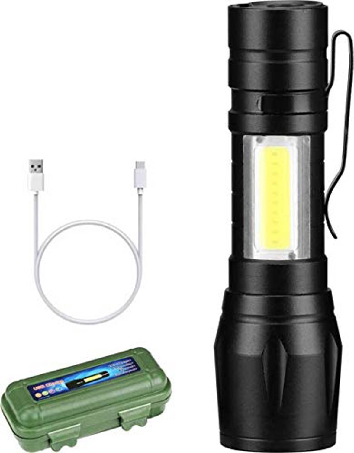     			Buylink - 2W Rechargeable Flashlight Torch ( Pack of 1 )