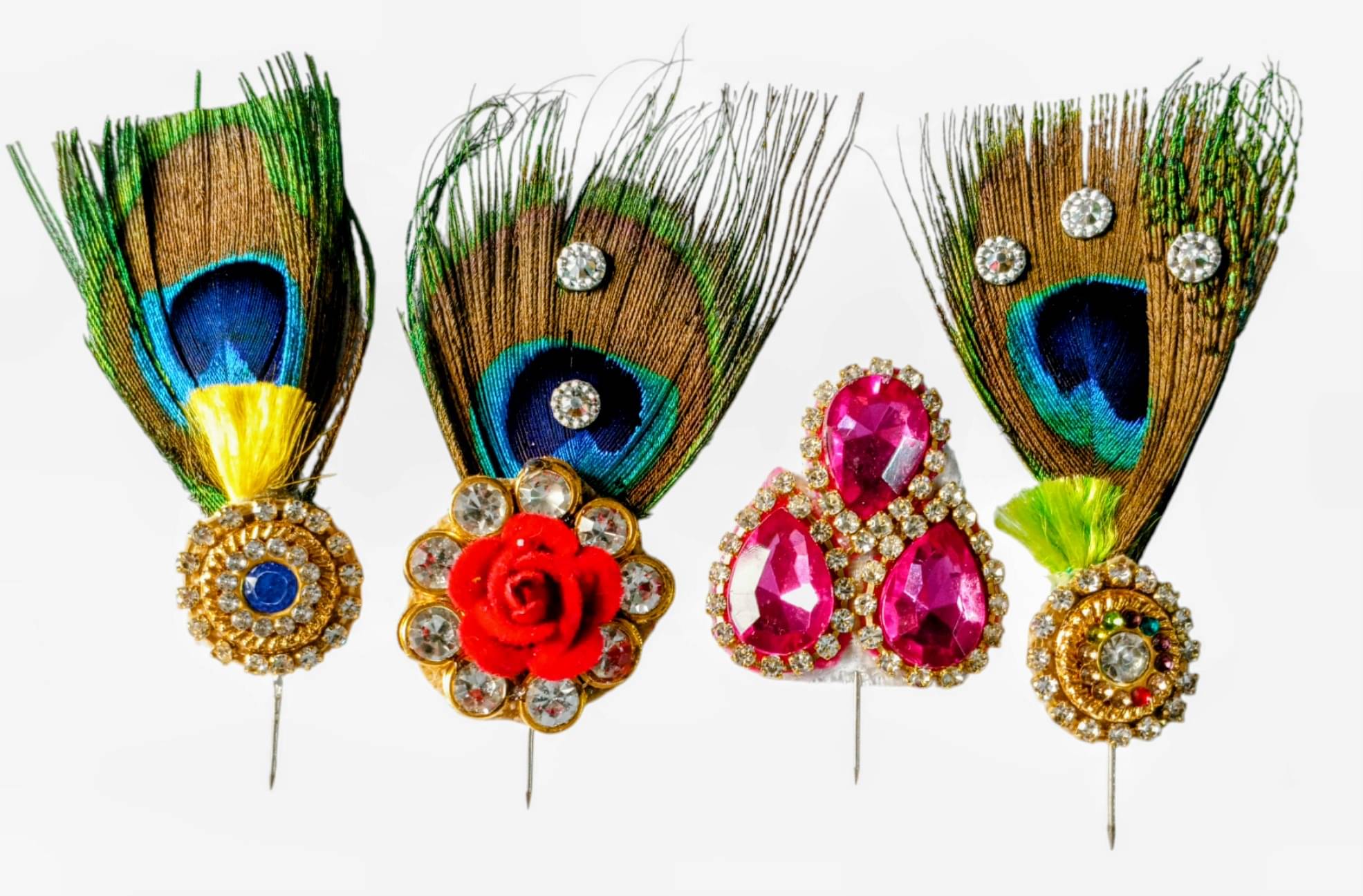     			Cherry Tree Laddu Gopal Multicolor Crystal Pagadi ( Pack of 4 )