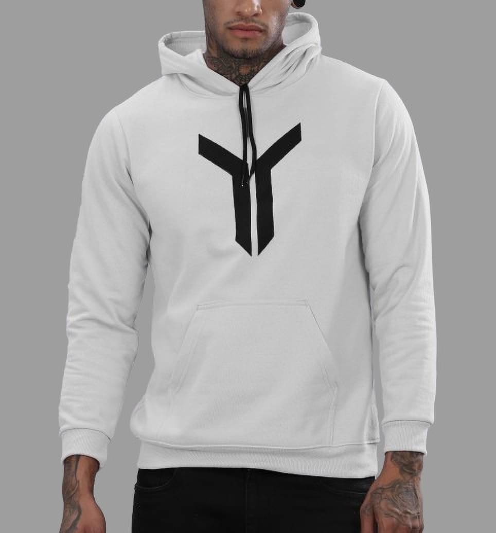 FABRIPPLE Fleece Hooded Men's Sweatshirt - White ( Pack of 1 ) FABRIPPLE Fleece Hooded Men's Sweatshirt - White ( Pack of 1 )