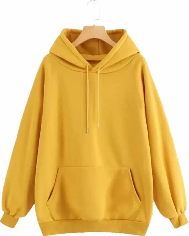 FABRIPPLE Fleece Hooded Men's Sweatshirt - Yellow ( Pack of 1 )