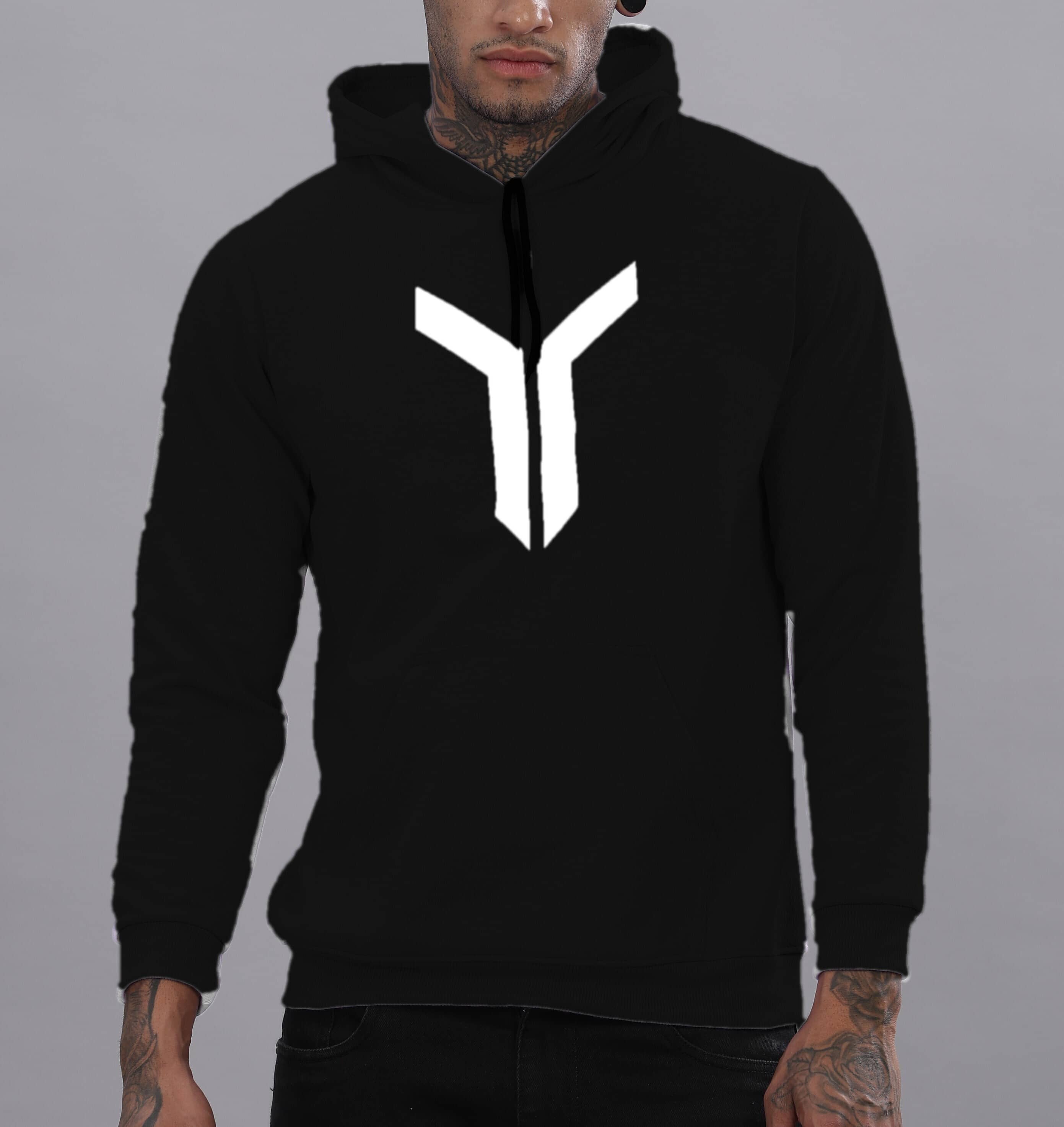 FABRIPPLE Fleece Hooded Men's Sweatshirt - Black ( Pack of 1 )