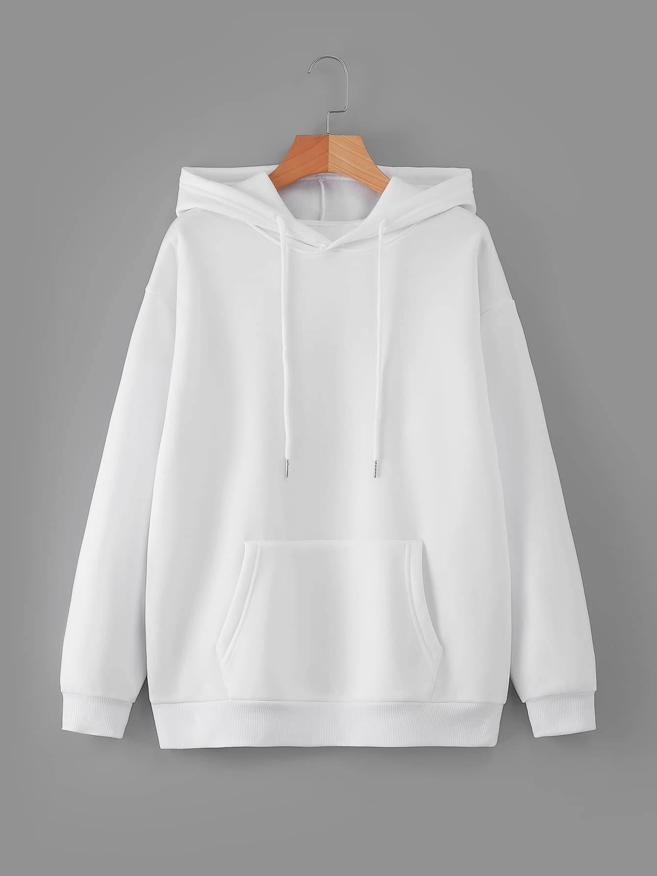     			FABRIPPLE Fleece Hooded Men's Sweatshirt - White ( Pack of 1 )