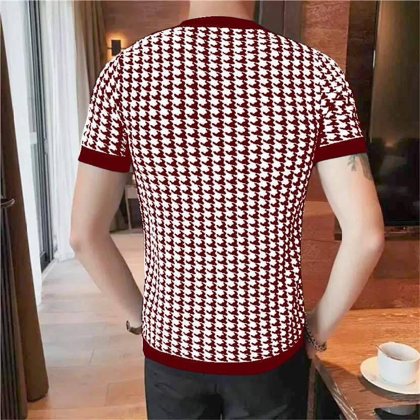 FABRIPPLE Polyester Regular Fit Self Design Half Sleeves Men's Round T-Shirt - Multicolor ( Pack of 1 ) FABRIPPLE Polyester Regular Fit Self Design Half Sleeves Men's Round T-Shirt - Multicolor ( Pack of 1 )