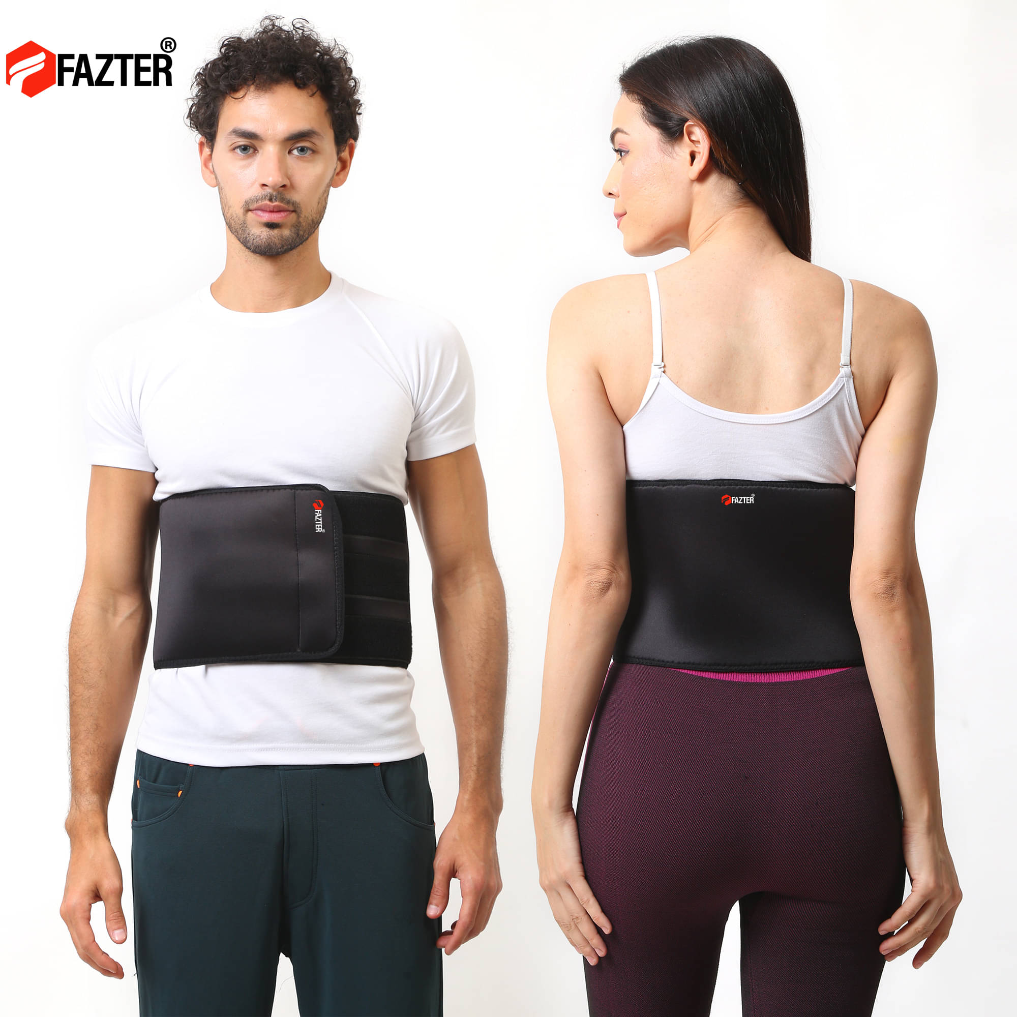FAZTER Abdominal Support Belt Binder after C-Section Delivery for Women Abdominal Belt (Black) FAZTER Abdominal Support Belt Binder after C-Section Delivery for Women Abdominal Belt (Black)