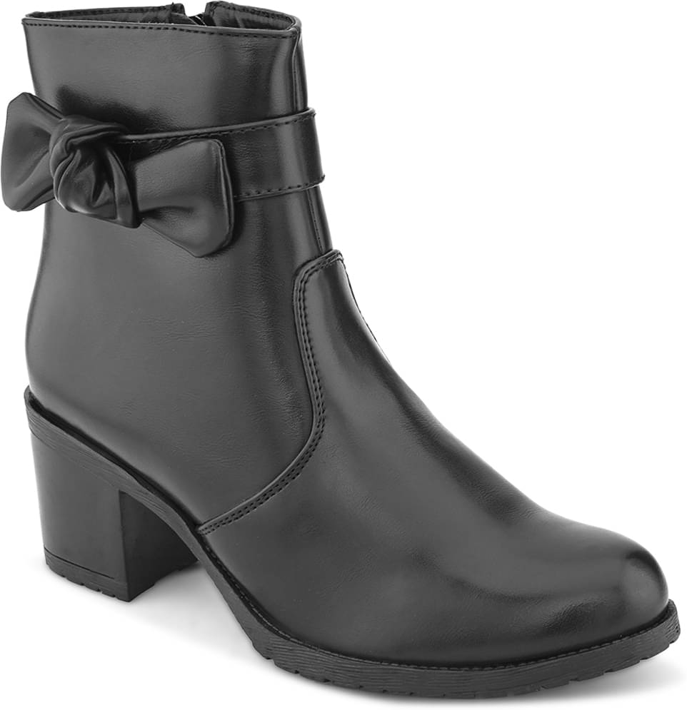    			Fentacia Black Women's Ankle Length Boots