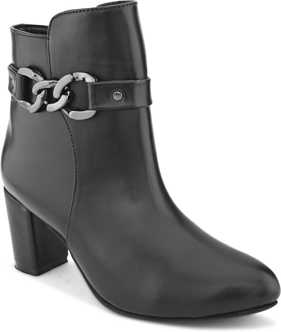     			Fentacia Black Women's Ankle Length Boots
