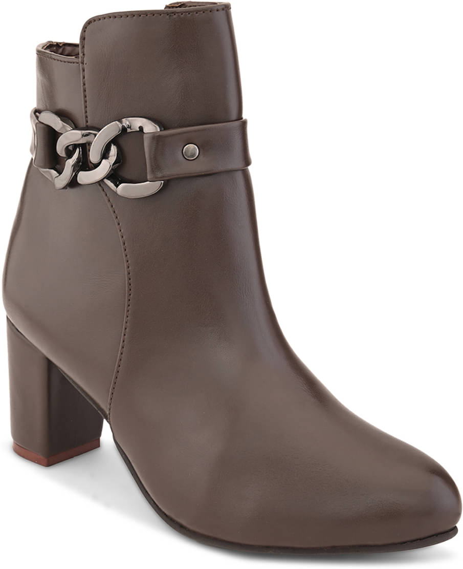     			Fentacia Brown Women's Ankle Length Boots