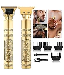 GATIMAN Hair Trimmer Gold Corded,Cordless Beard Trimmer With 120 minutes Runtime
