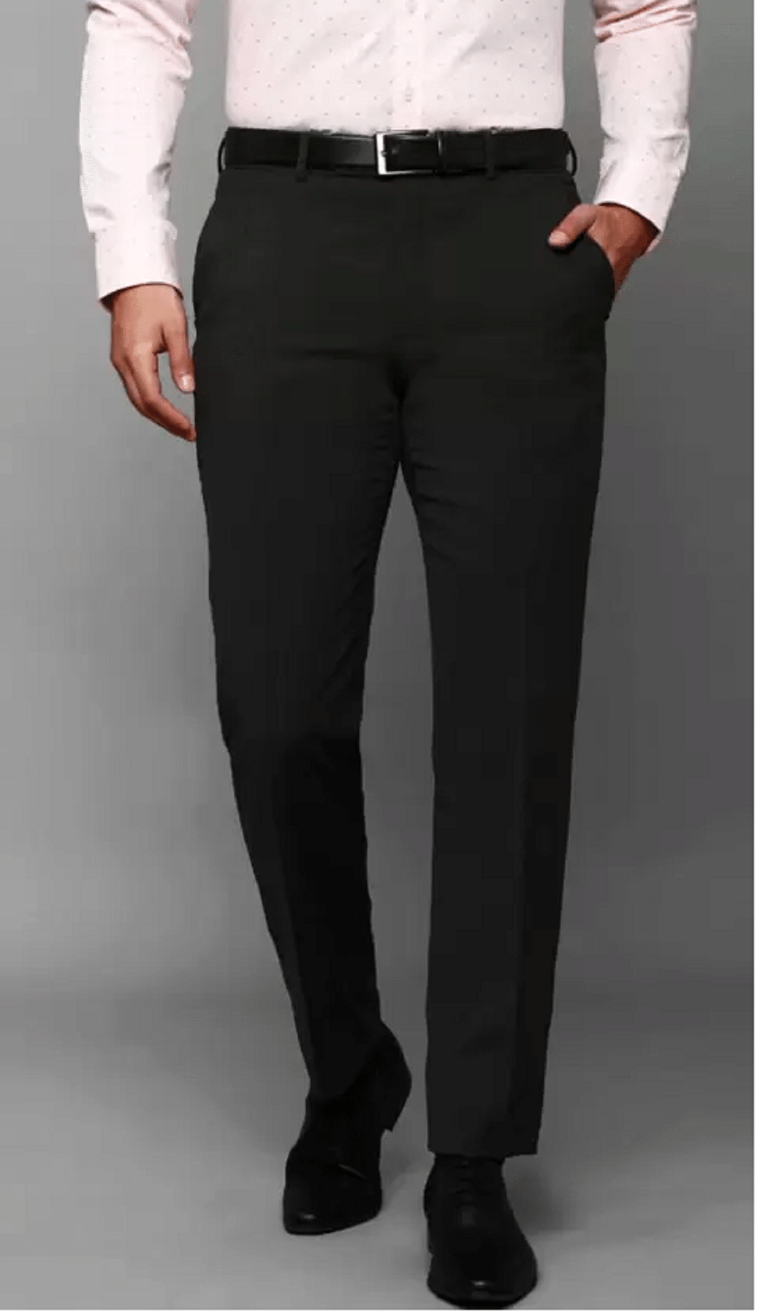     			Haul Chic Slim Flat Men's Formal Trouser - Black ( Pack of 1 )