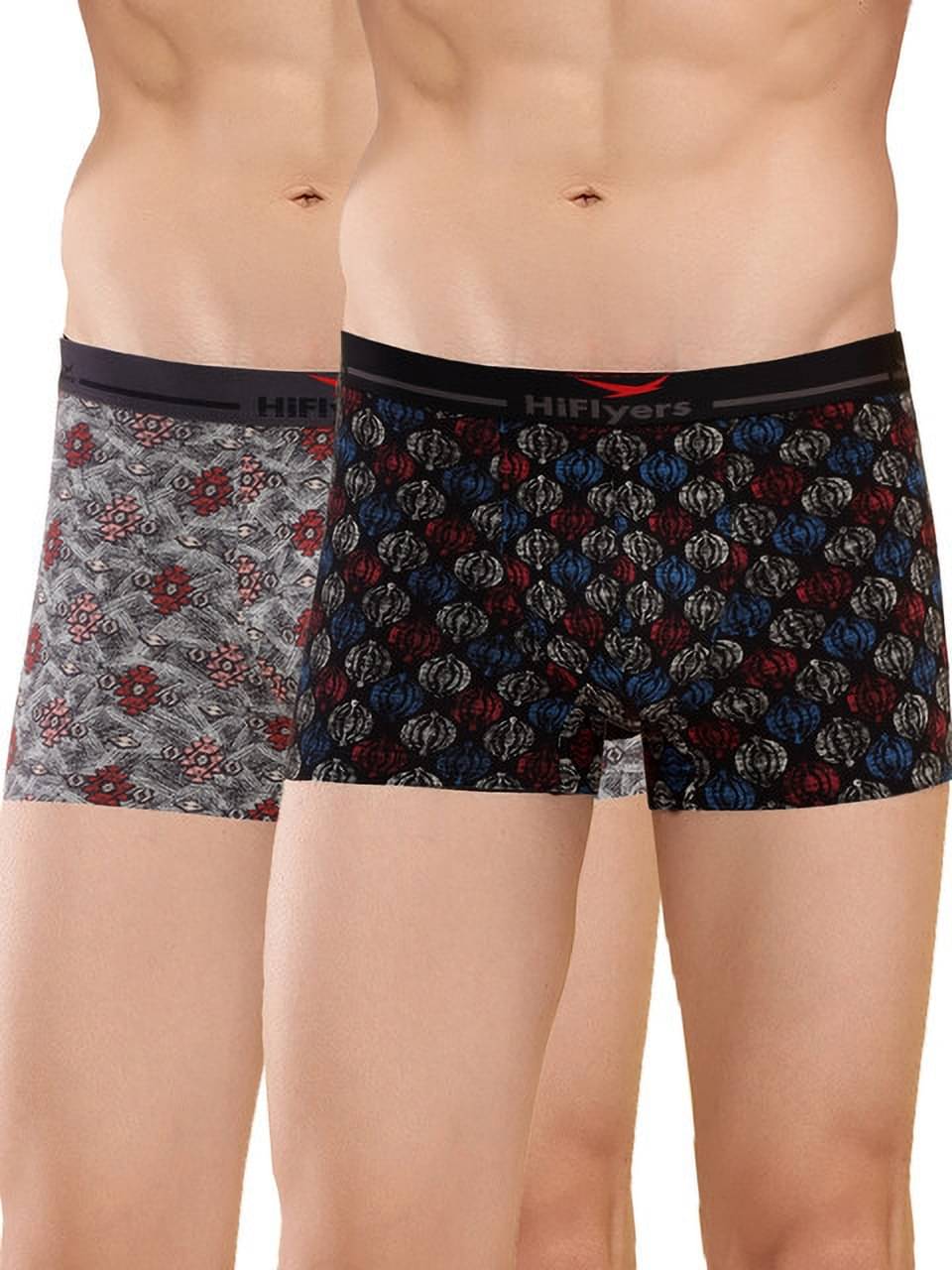 Hiflyers Pack of 2 Cotton Blend Trunks For Men's ( Black ) Hiflyers Pack of 2 Cotton Blend Trunks For Men's ( Black )