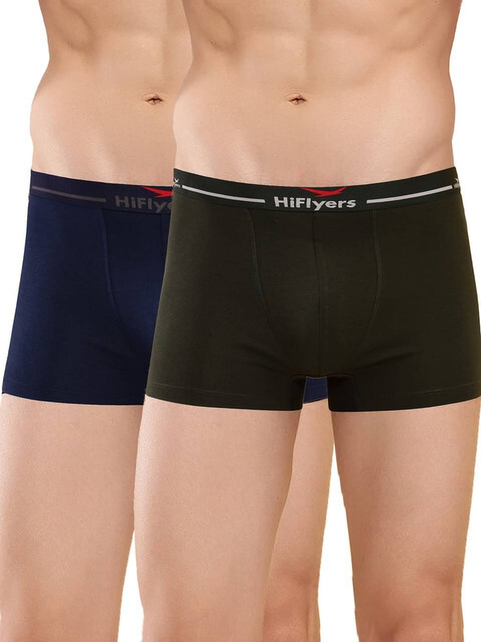     			Hiflyers Pack of 2 Cotton Blend Trunks For Men's ( Blue )