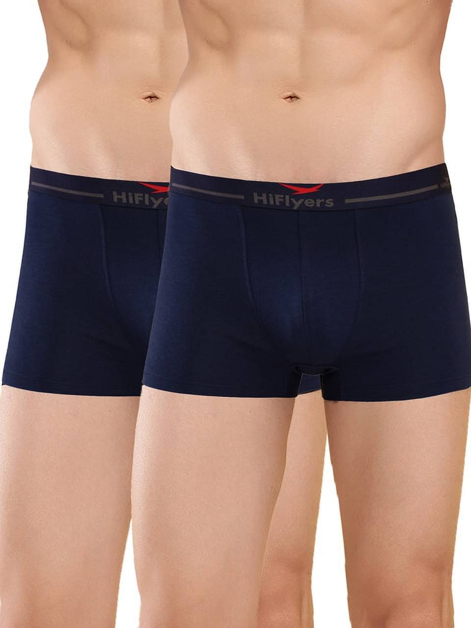     			Hiflyers Pack of 2 Cotton Blend Trunks For Men's ( Blue )